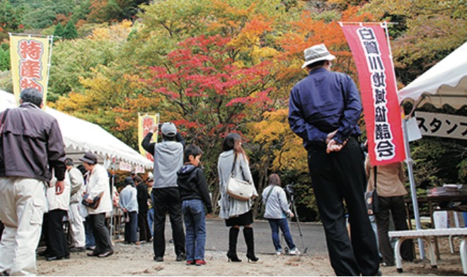 白賀溪谷紅葉祭